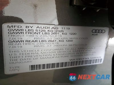 Zdjęcie 13 z 13 samochodu: 2020 AUDI Q3 VIN:WA1DECF30L1046328 - miniatura