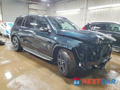 Czwarte zdjęcie samochodu z boku: 2022 MERCEDES-BENZ GLS 450 4MATIC VIN:4JGFF5KE7NA754007 - miniatura