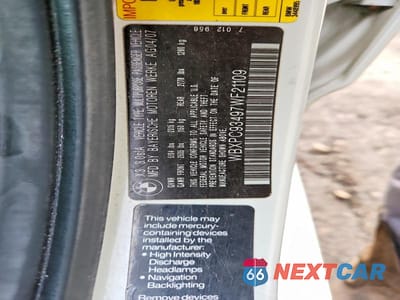 Zdjęcie 13 z 13 samochodu: 2007 BMW X3 3.0SI VIN:WBXPC93497WF21109 - miniatura