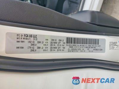 Zdjęcie 12 z 12 samochodu: 2020 DODGE DURANGO GT VIN:1C4RDHDG9LC129701 - miniatura