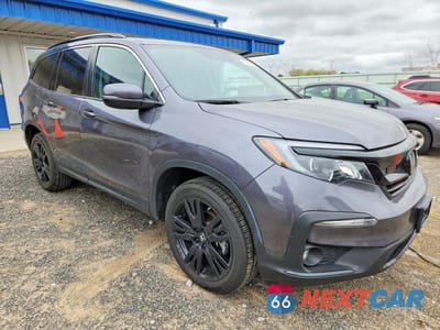 Czwarte zdjęcie samochodu z boku: 2021 HONDA PILOT SE VIN:5FNYF6H26MB025387 - miniatura