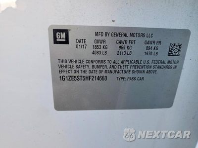 Zdjęcie 12 z 12 samochodu: 2017 CHEVROLET MALIBU LT VIN:1G1ZE5ST5HF214660 - miniatura