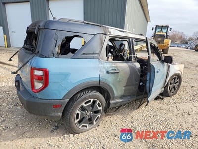 Trzecie zdjęcie samochodu z tyłu: 2021 FORD BRONCO SPORT OUTER BANKS VIN:3FMCR9C67MRB36683 - miniatura
