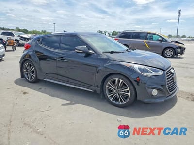 Czwarte zdjęcie samochodu z boku: 2017 HYUNDAI VELOSTER TURBO VIN:KMHTC6AE0HU309565 - miniatura