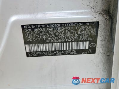 Zdjęcie 13 z 13 samochodu: 2022 LEXUS IS 300 VIN:JTHDA1D26N5119454 - miniatura