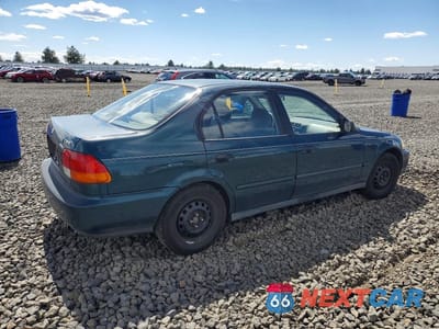 Trzecie zdjęcie samochodu z tyłu: 1997 HONDA CIVIC DX VIN:2HGEJ6629VH567424 - miniatura