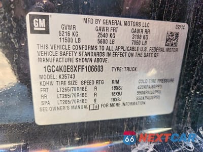 Zdjęcie 10 z 10 samochodu: 2015 CHEVROLET SILVERADO K3500 LTZ VIN:1GC4K0E8XFF106603 - miniatura