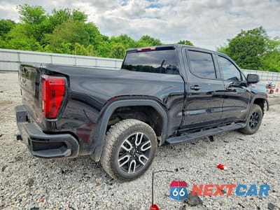 Trzecie zdjęcie samochodu z tyłu: 2021 GMC SIERRA K1500 AT4 VIN:3GTP9EEL3MG457777 - miniatura