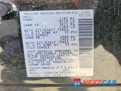 Zdjęcie 13 z 13 samochodu: 2018 NISSAN ROGUE S VIN:5N1AT2MV6JC771507 - miniatura