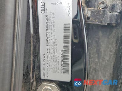 Zdjęcie 12 z 12 samochodu: 2016 AUDI A3 PREMIUM VIN:WAUA7HFF5G1103975 - miniatura