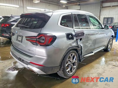 Trzecie zdjęcie samochodu z tyłu: 2023 BMW X3 XDRIVE30I VIN:5UX53DP02P9S10890 - miniatura