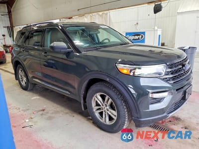 Czwarte zdjęcie samochodu z boku: 2021 FORD EXPLORER XLT VIN:1FMSK8DH6MGC45329 - miniatura