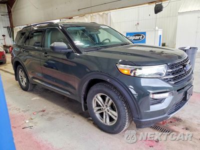 Czwarte zdjęcie samochodu z boku: 2021 FORD EXPLORER XLT VIN:1FMSK8DH6MGC45329 - miniatura