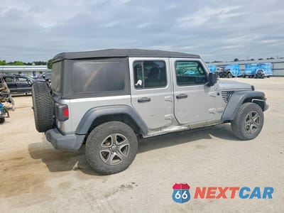 Trzecie zdjęcie samochodu z tyłu: 2018 JEEP WRANGLER UNLIMITED SPORT VIN:1C4HJXDG4JW277118 - miniatura