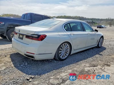 Trzecie zdjęcie samochodu z tyłu: 2020 BMW 740 XI VIN:WBA7T4C07LGF97409 - miniatura