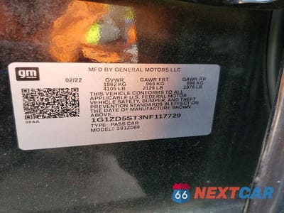 Zdjęcie 12 z 12 samochodu: 2022 CHEVROLET MALIBU LT VIN:1G1ZD5ST3NF117729 - miniatura