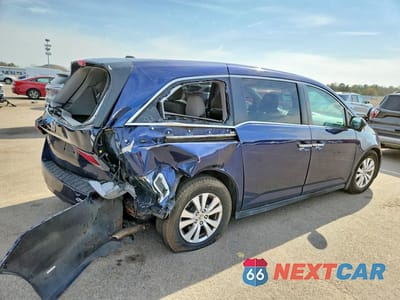 Trzecie zdjęcie samochodu z tyłu: 2014 HONDA ODYSSEY EXL VIN:5FNRL5H66EB067392 - miniatura