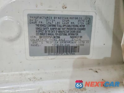 Zdjęcie 12 z 12 samochodu: 2015 NISSAN VERSA NOTE SV VIN:3N1CE2CP5FL367266 - miniatura