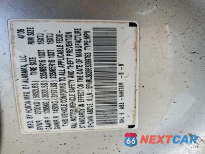 Zdjęcie 13 z 13 samochodu: 2006 HONDA ODYSSEY LX VIN:5FNRL38266B099763 - miniatura