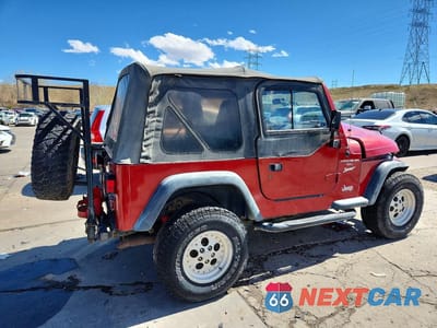 Trzecie zdjęcie samochodu z tyłu: 1998 JEEP WRANGLER / TJ SPORT VIN:1J4FY19SXWP757656 - miniatura