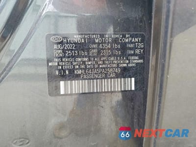 Zdjęcie 12 z 12 samochodu: 2023 HYUNDAI SONATA SEL VIN:KMHL64JA5PA258749 - miniatura