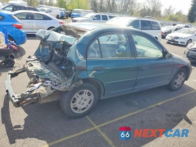Trzecie zdjęcie samochodu z tyłu: 2001 HONDA CIVIC LX VIN:JHMES16551S006597 - miniatura