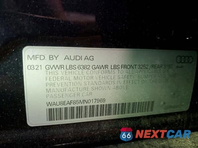 Zdjęcie 12 z 12 samochodu: 2021 AUDI A8 L VIN:WAU8EAF85MN017969 - miniatura