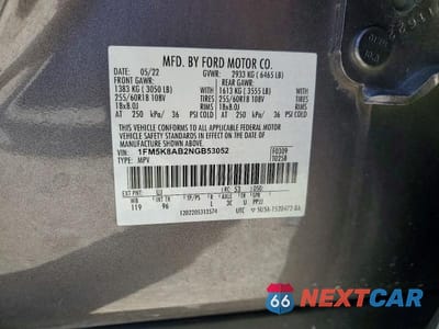 Zdjęcie 13 z 13 samochodu: 2022 FORD EXPLORER POLICE INTERCEPTOR VIN:1FM5K8AB2NGB53052 - miniatura
