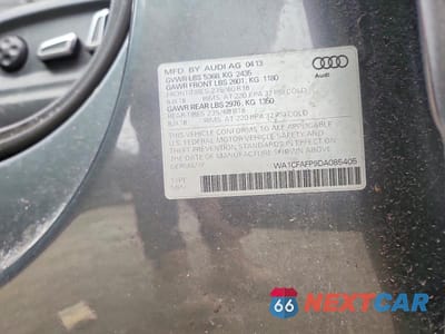 Zdjęcie 13 z 13 samochodu: 2013 AUDI Q5 PREMIUM VIN:WA1CFAFP9DA085405 - miniatura