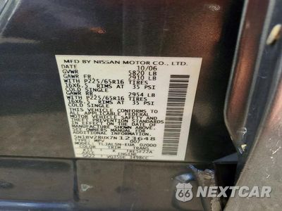 Zdjęcie 13 z 13 samochodu: 2007 NISSAN QUEST 3.5 VIN:5N1BV28UX7N123648 - miniatura