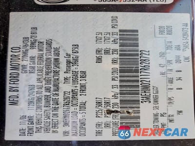 Zdjęcie 12 z 12 samochodu: 2007 MERCURY MILAN PREMIER VIN:3MEHM02117R628722 - miniatura