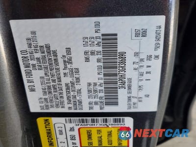 Zdjęcie 12 z 12 samochodu: 2016 FORD FUSION SE VIN:3FA6P0H73GR386890 - miniatura