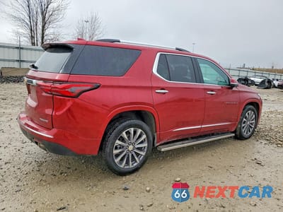 Trzecie zdjęcie samochodu z tyłu: 2023 CHEVROLET TRAVERSE PREMIER VIN:1GNERKKW7PJ214598 - miniatura