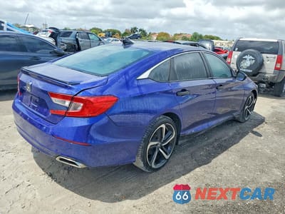 Trzecie zdjęcie samochodu z tyłu: 2020 HONDA ACCORD SPORT VIN:1HGCV1F35LA054447 - miniatura