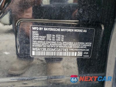 Zdjęcie 12 z 12 samochodu: 2021 BMW 530 XI VIN:WBA13BJ00MCG67743 - miniatura