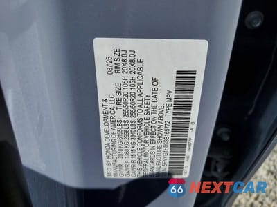 Zdjęcie 13 z 13 samochodu: 2025 HONDA PILOT ELITE VIN:5FNYG1H85SB165772 - miniatura