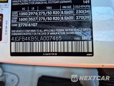 Zdjęcie 10 z 13 samochodu: 2020 MERCEDES-BENZ GLE 350 4MATIC VIN:4JGFB4KB5LA007465 - miniatura
