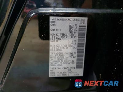 Zdjęcie 13 z 13 samochodu: 2018 NISSAN PATHFINDER S VIN:5N1DR2MM7JC621991 - miniatura