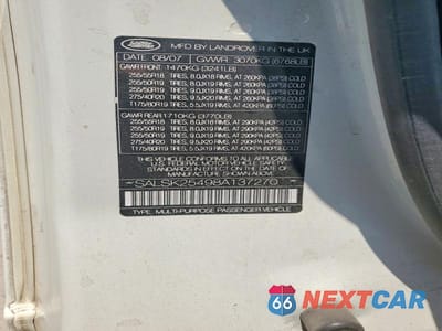 Zdjęcie 13 z 13 samochodu: 2008 LAND ROVER RANGE ROVER SPORT HSE VIN:SALSK25498A137270 - miniatura
