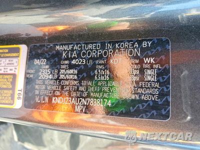 Zdjęcie 13 z 13 samochodu: 2022 KIA SOUL LX VIN:KNDJ23AU2N7838174 - miniatura