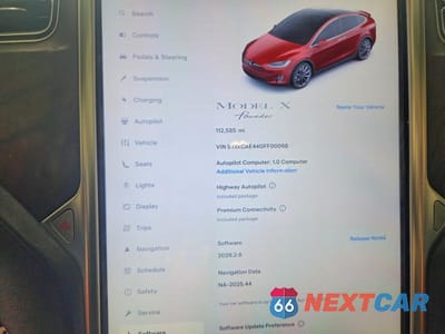Zdjęcie 9 z 11 samochodu: 2016 TESLA MODEL X VIN:5YJXCAE44GFF00068 - miniatura