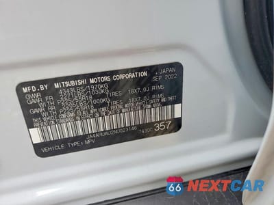 Zdjęcie 14 z 14 samochodu: 2022 MITSUBISHI OUTLANDER SPORT ES VIN:JA4ARUAU2NU023146 - miniatura