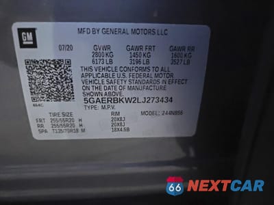 Zdjęcie 10 z 14 samochodu: 2020 BUICK ENCLAVE ESSENCE VIN:5GAERBKW2LJ273434 - miniatura
