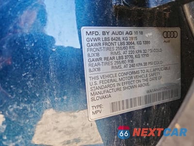 Zdjęcie 13 z 13 samochodu: 2019 AUDI Q7 PREMIUM VIN:WA1AHAF75KD015171 - miniatura