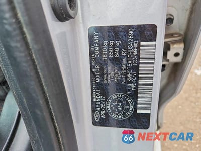 Zdjęcie 12 z 12 samochodu: 2017 HYUNDAI ACCENT SE VIN:KMHCT5AE0HU342690 - miniatura
