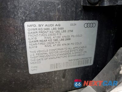 Zdjęcie 12 z 12 samochodu: 2024 AUDI Q5 PREMIUM PLUS 45 VIN:WA1EAAFY3R2082193 - miniatura