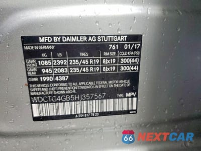 Zdjęcie 12 z 12 samochodu: 2017 MERCEDES-BENZ GLA 250 4MATIC VIN:WDCTG4GB5HJ357567 - miniatura