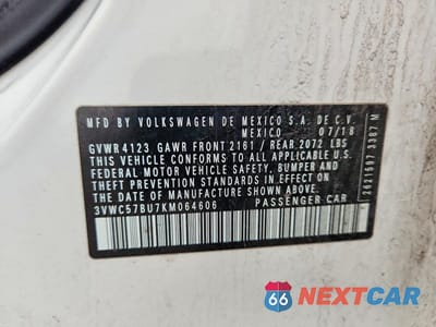 Zdjęcie 12 z 12 samochodu: 2019 VOLKSWAGEN JETTA VIN:3VWC57BU7KM064606 - miniatura