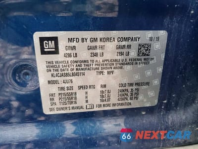 Zdjęcie 12 z 12 samochodu: 2020 BUICK ENCORE PREFERRED VIN:KL4CJASB5LB045114 - miniatura