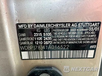 Zdjęcie 10 z 11 samochodu: 2001 MERCEDES-BENZ CL 600 VIN:WDBPJ78J41A016522 - miniatura